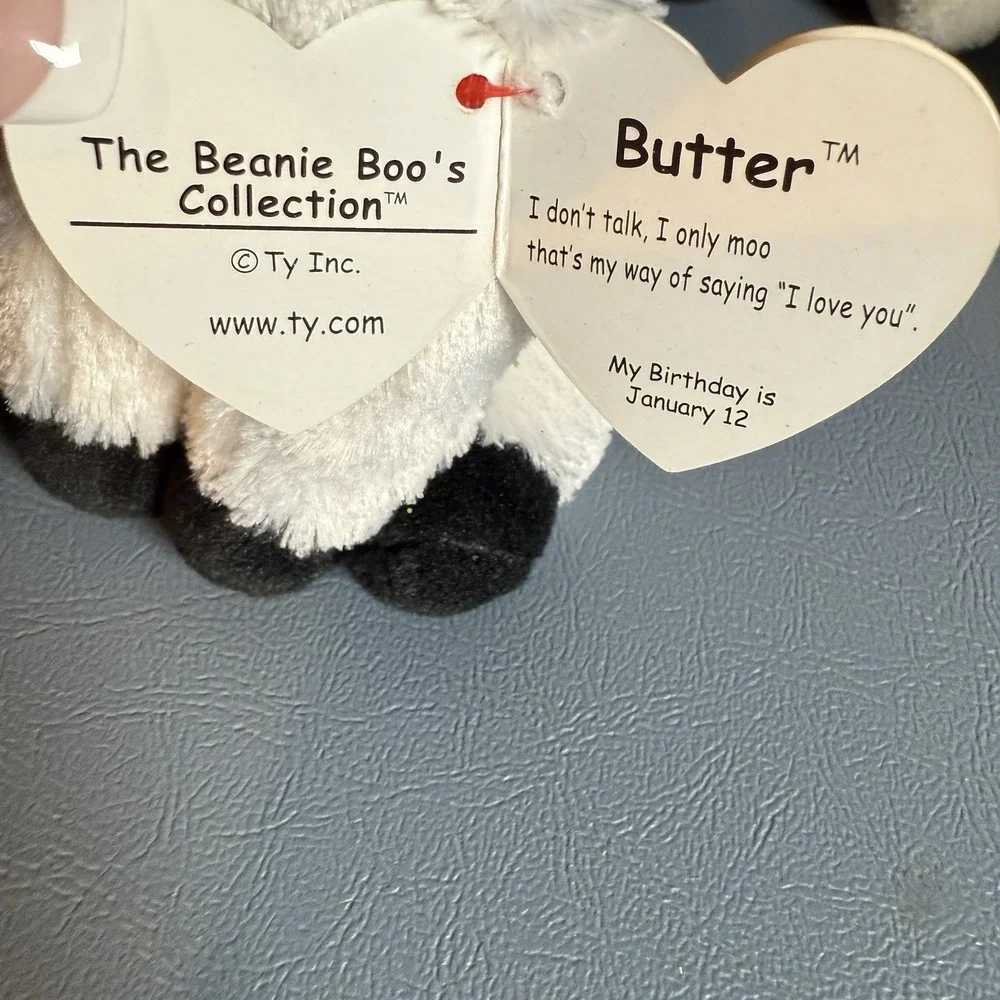 TY Beanie Boos Original Stripes Arctic Beanie Boos Butter Izzy 2 Teeny Rory Puck